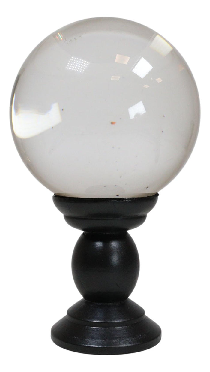 ebros gift Wicca Occult Witchcraft Paranormal Witch Crystal Glass Gazing Ball On Stand