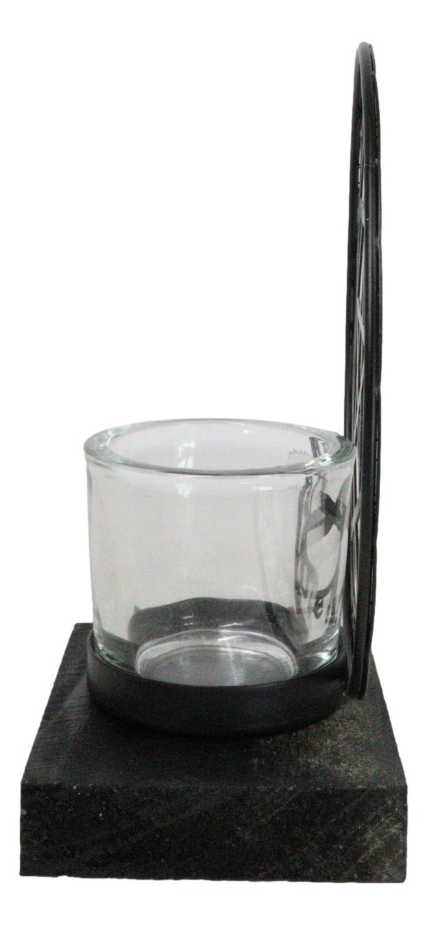 Ebros Gift Wicca Occultic Angels And Demons Sacred Mystic Sigils Metal Votive Candle Holder