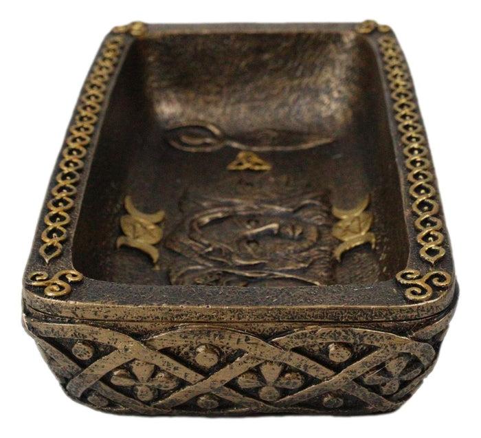 Ebros Gift Wicca Phases Of The Moon Triple Spiral Goddess Mother Maiden Crone Dish Tray