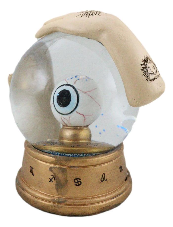 Ebros Gift Wicca Psychic All Seeing Eye Of Providence With Chirology Hand Palms Water Globe