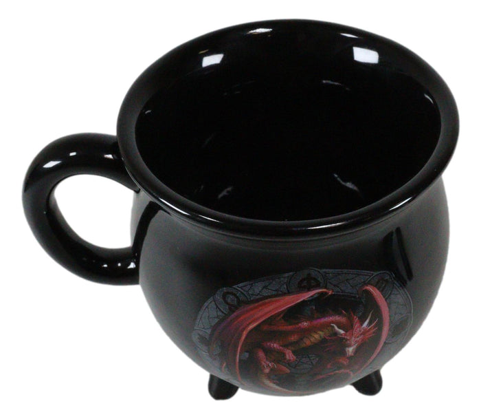 Ebros Gift Wicca Sabbats Wheel Of The Year Lammas Dragon Heat Color Changing Cauldron Mug