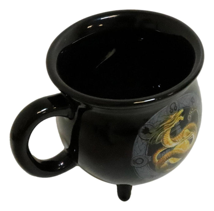 Ebros Gift Wicca Sabbats Wheel Of The Year Litha Dragon Heat Color Changing Cauldron Mug