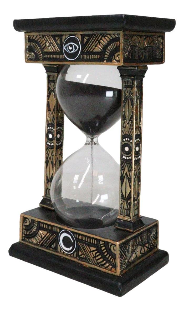 Ebros Gift Wicca Sacred Symbols Astrology All Seeing Eye Invertible Glass Mystic Sandtimer