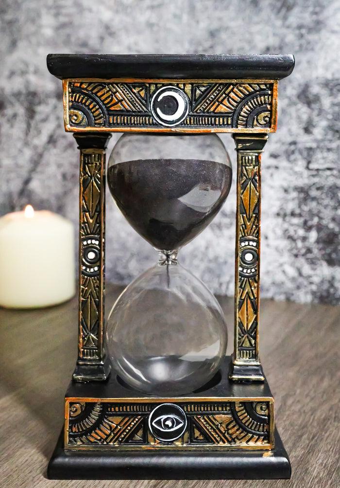 ebros gift Wicca Sacred Symbols Astrology All Seeing Eye Invertible Glass Mystic Sandtimer