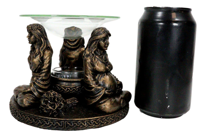 Ebros Gift Wicca Triple Goddess Maiden Mother Crone Votive Holder Aroma Oil Warmer Figurine