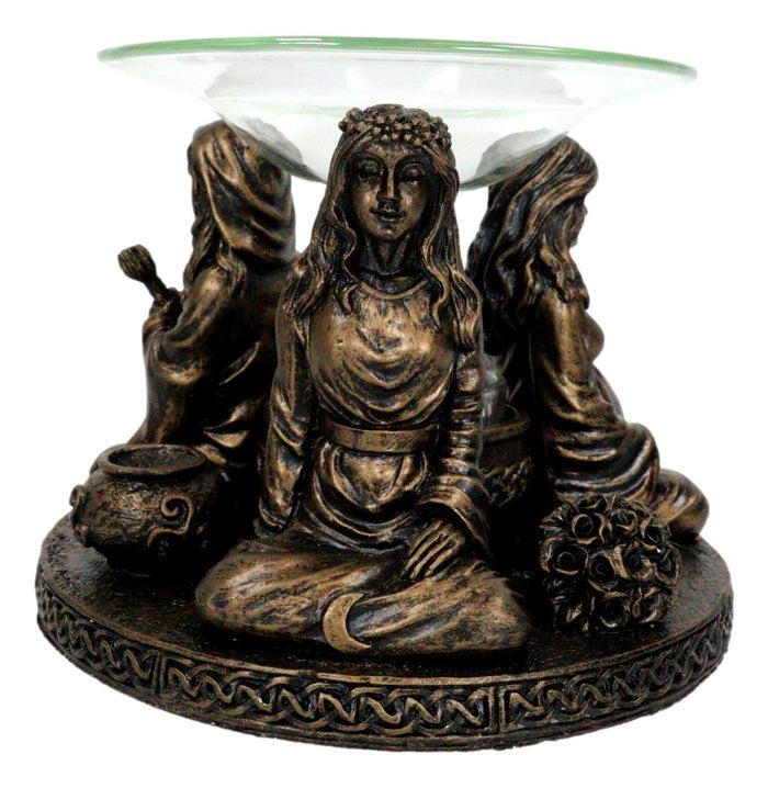 Ebros Gift Wicca Triple Goddess Maiden Mother Crone Votive Holder Aroma Oil Warmer Figurine
