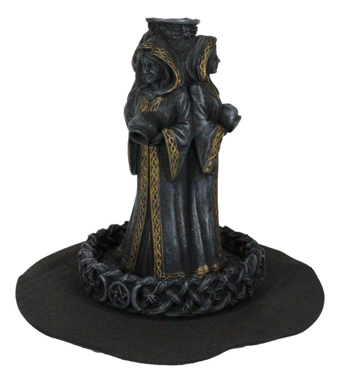 Ebros Gift Wicca Triple Moon Goddess Maiden Mother And Crone Pagan Backflow Incense Burner