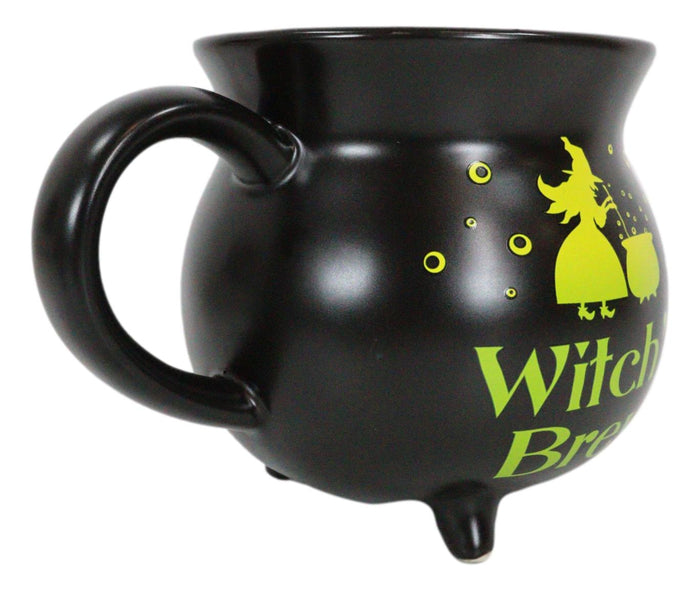 Ebros Gift Wicca Witch's Brew Magic Potion Cauldron Porcelain Soup Bowl Large Coffee Mug