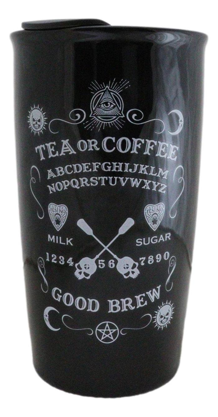 Ebros Gift Wicca Witchcraft Ouija Board Tea Or Coffee Good Brew Ceramic Travel Mug Cup