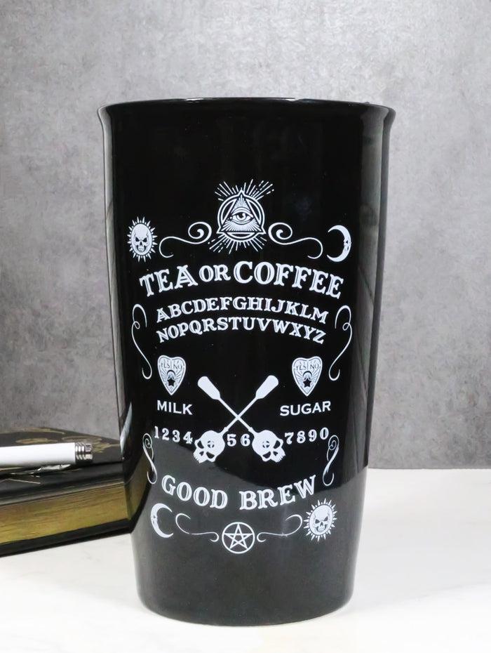 ebros gift Wicca Witchcraft Ouija Board Tea Or Coffee Good Brew Ceramic Travel Mug Cup