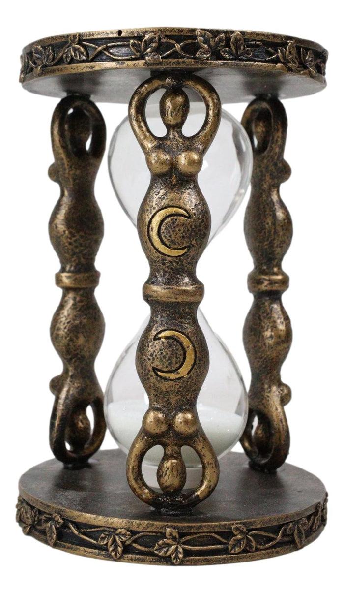 Ebros Gift Wicca Yoga Metaphysical Sacred Spiral Goddess Shaman Triple Moon Sand Timer