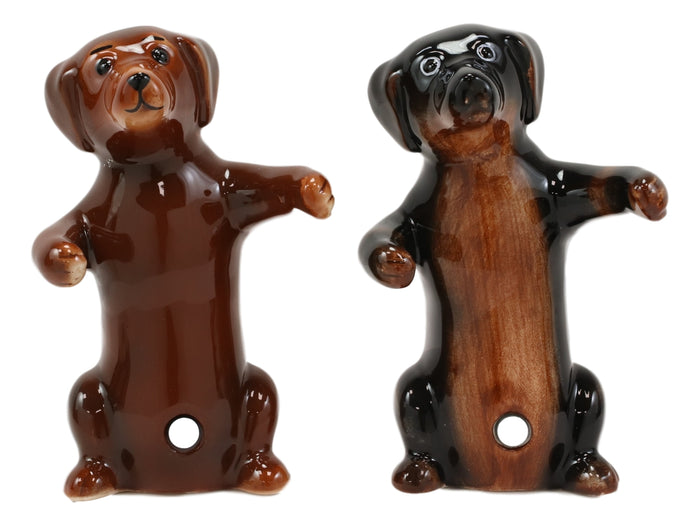 Ebros Gift Wiener First Dance Dachshund Dogs Hugging Salt And Pepper Shakers Figurine Set
