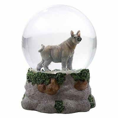 Ebros Gift Wildlife Animal Rhinoceros Water Globe Collectible Water Ball Home Decor