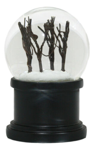 Ebros Gift Windy Christmas Snow Winter Trees Night Scene Light Up Snow Water Globe With Fan