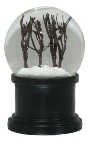 Ebros Gift Windy Christmas Snow Winter Trees Night Scene Light Up Snow Water Globe With Fan
