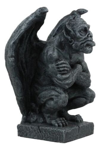 Ebros Gift Winged Night Watchman Gothic Troll Deimos Gargoyle Statue 6.5"Tall Figurine