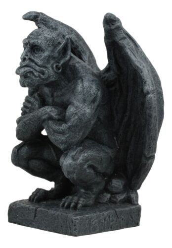 Ebros Gift Winged Night Watchman Gothic Troll Deimos Gargoyle Statue 6.5"Tall Figurine