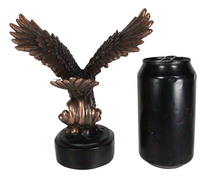 Ebros Gift Wings Of Glory Patriotic Bald Eagle Skimming Over Water Figurine With Base