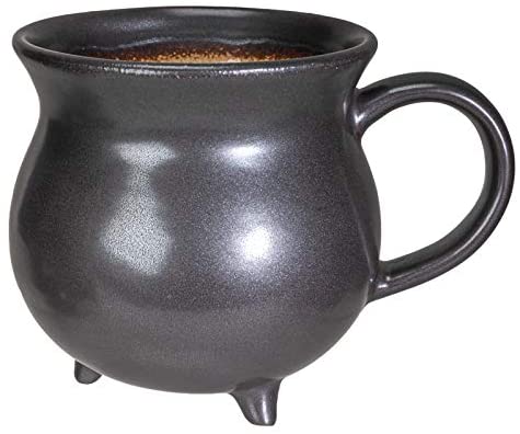 Ebros Gift Witch's Potion Cauldron Ceramic Porcelain Mug Bowl 32 Fl Oz