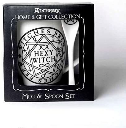 Ebros Gift Witches Brew Hexy Witch Mug And Spoon By Alchemy England