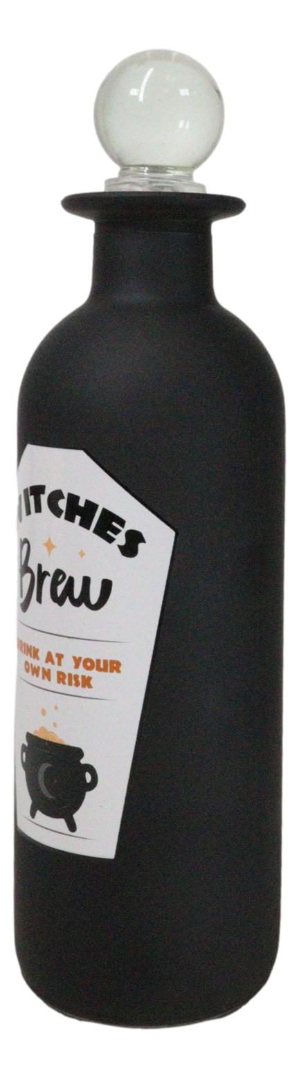 Ebros Gift Witches Brew Witchcraft Apothecary Wicca Decorative Frosted Glass Potion Bottle