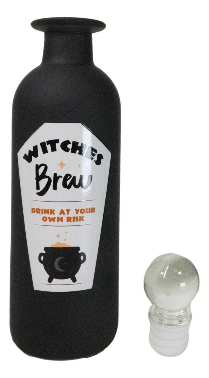 Ebros Gift Witches Brew Witchcraft Apothecary Wicca Decorative Frosted Glass Potion Bottle