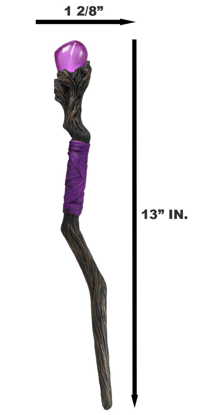 Ebros Gift Witches Wizards And Sorcerers Fantasy Cosplay Ruby Power Stone Magic Wand Decor