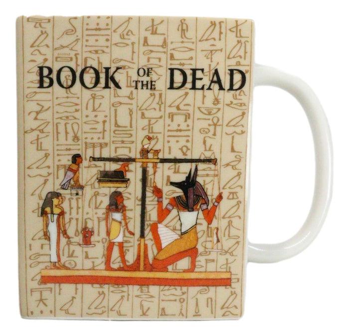 Ebros Gift Yellow Book Of The Dead Egyptian Anubis Arcane Arts Ceramic Boxy Square Mug