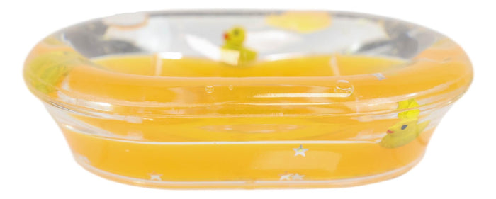 Ebros Gift Yellow Splash Rubber Ducks 5 Piece Chic Bathroom Vanity Accessories Gift Set