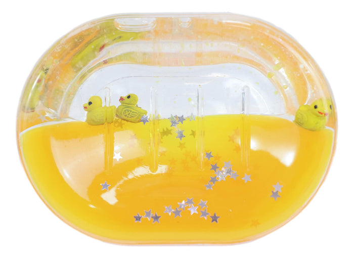 Ebros Gift Yellow Splash Rubber Ducks 5 Piece Chic Bathroom Vanity Accessories Gift Set