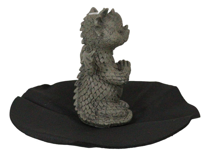 Ebros Gift Zen Inner Peace Whimsical Garden Dragon Yoga Meditation Backflow Incense Burner
