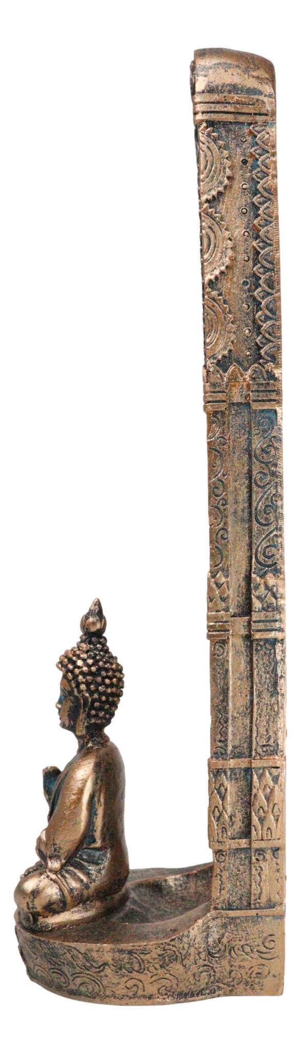 Ebros Gift Zen Meditating Buddha Monk With 7 Chakra Zones Gem Colors Incense Holder Statue