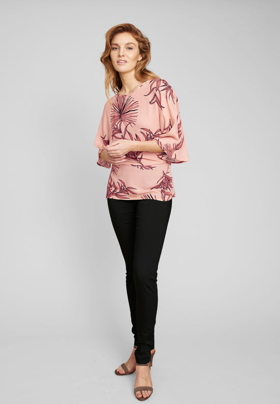 echte Aia Regular Shirts - Peach Rose Flower