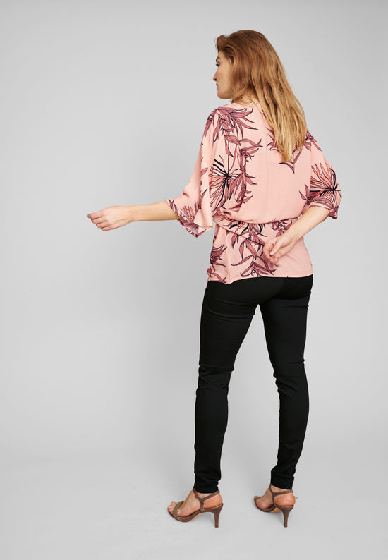 echte Aia Regular Shirts - Peach Rose Flower