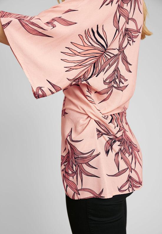 echte Aia Regular Shirts - Peach Rose Flower