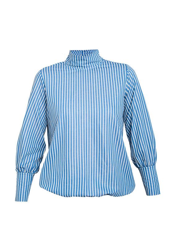 echte Divine Blouse - Dark Blue Stripe