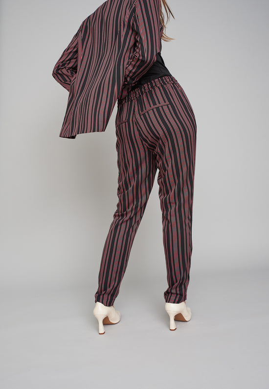 Echte Game Loose Trousers SL - Baroque Rose Stripe