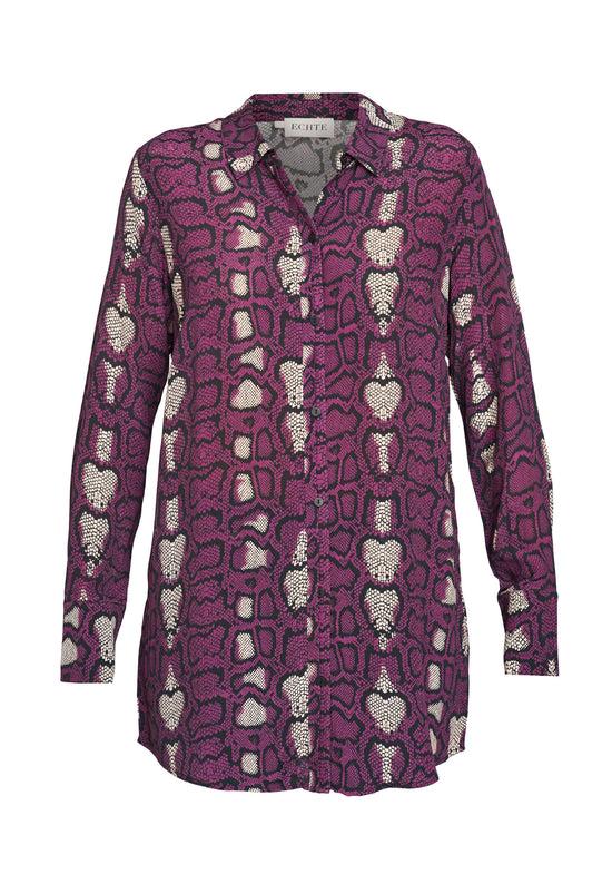 echte Orion Regular Shirts - Dark Purple Snake