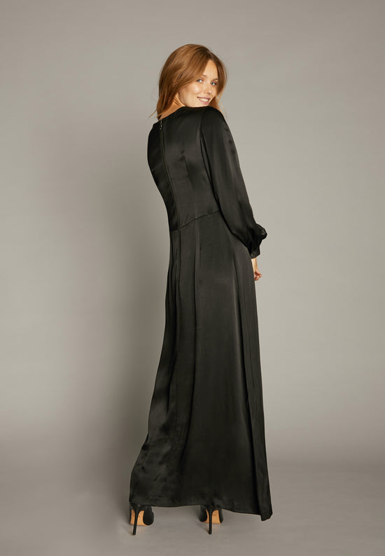 Echte Puff-Sleeve Dress Dresses - Black