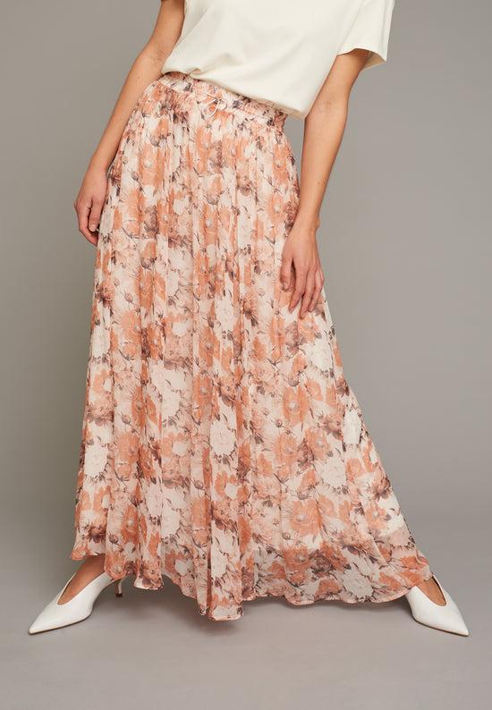 Echte Ruffled Skirt - Flower Print