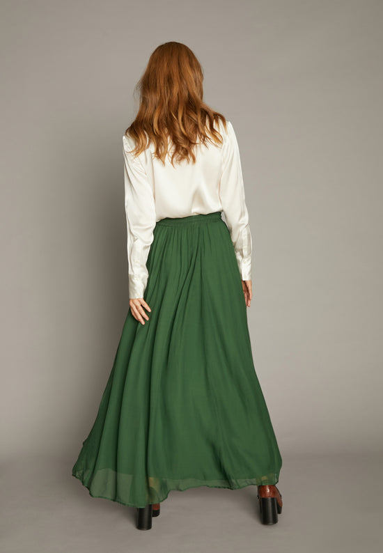 Echte Ruffled Skirt - Grass