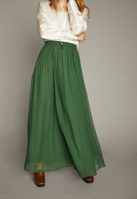 Echte Ruffled Skirt - Grass