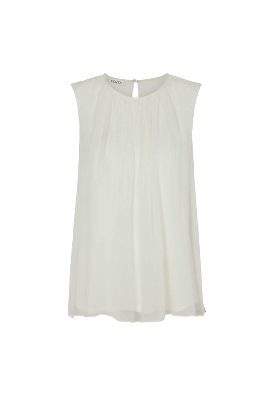 echte Ruffled Top - Off White