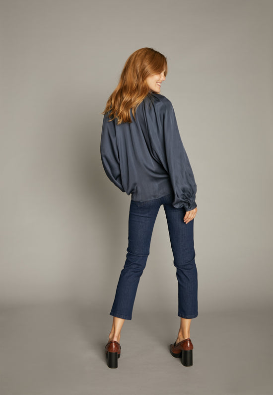 Echte Shirt W/Bow - Navy