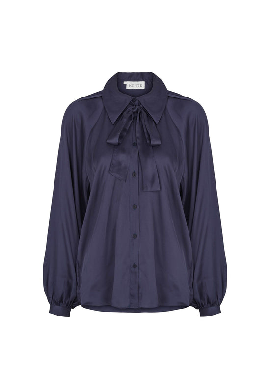 echte Shirt w/Bow - Navy