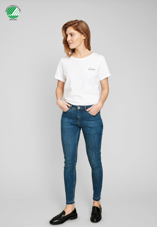 Echte Sun Cropped Jeans - Faded Blue Wash