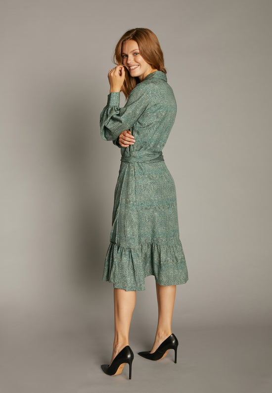Echte The Wrap Dress Dresses - Green Croc