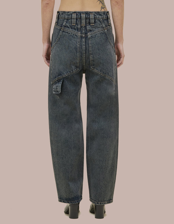 Eckhaus Latta DOUBLE KNEE BAGGY JEAN Moon Rock