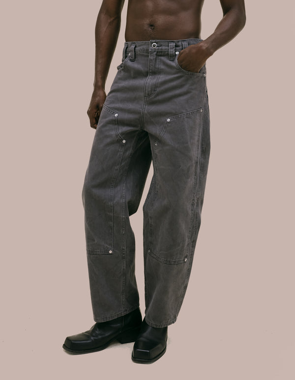 Eckhaus Latta DOUBLE KNEE BAGGY JEAN Slate