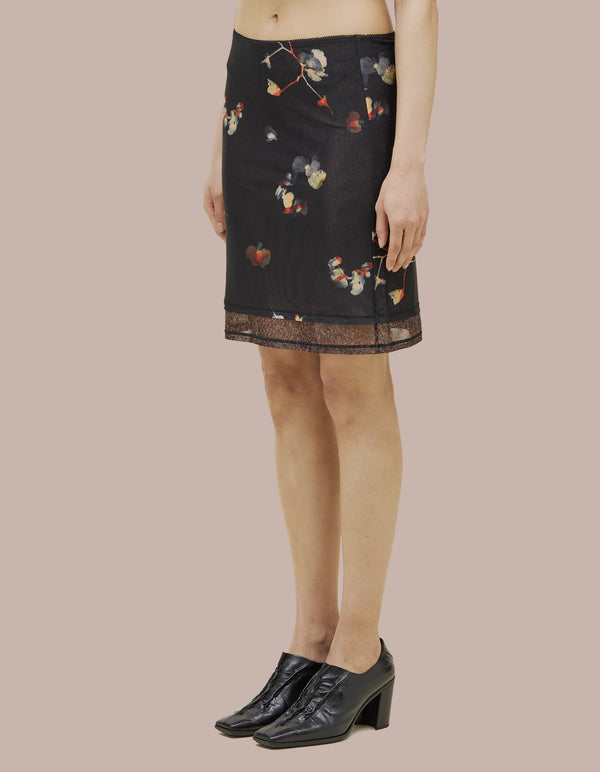 Eckhaus Latta DUET SKIRT Black Pansy